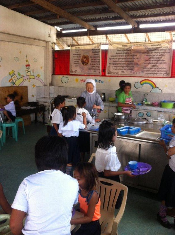 Linchangco feeding center(150children)-Sr.Rosa